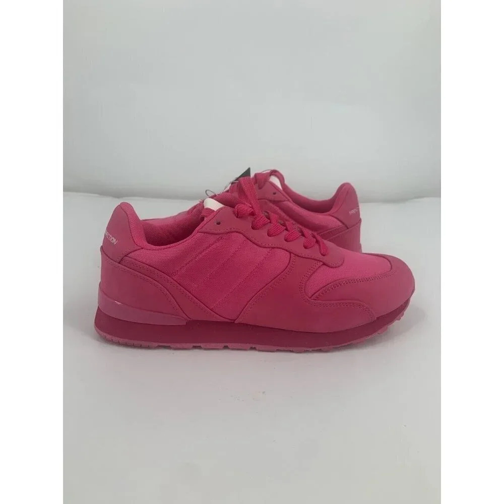 French Connection Women’s Karyn Pink‎ Lace Up Running Shoes Size 9 NWOB